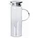 61952 - Brocca in vetro borosilicato - Coperchio in acciaio inox - Filtro - Perfetta per l'acqua - Foto miniatura 1
