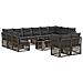 Set Divano da Giardino 13 pz Grigio polyrattan - Foto miniatura 1