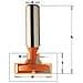 Fresa Per T-slot Hw Z2 S=12 D=11/28x13.5 Dx 950.603.11 - Foto miniatura 1