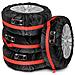 Set 4 Copriruota Tyre-wrap Basic In Polyester - Foto miniatura 3