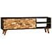 Mobile Porta Tv In Legno Massello Di Mango 140x30x45 Cm - Foto miniatura 7