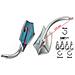 Coppia Specchietti Retrovisori Specchi Moto Custom Argento Adattatori Dx+sx - Foto miniatura 5