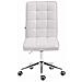 Sgabello da Lavoro Peking V2 in Similpelle - Sgabello Ufficio Imbottito - Sedia Studio da Scrivania Regolabile e con Ruote Bianco - Foto miniatura 2