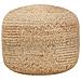 Pouf Lavorato A Mano 45x30 Cm In Juta - Foto miniatura 1