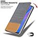 Custodia Compatibile Con Huawei P30 Pro In Grigio Chiaro Marrone - Coperchio Protettiva Con Chiusura Magnetica, Funzione Stand E Tasca Per Le Carte - Foto miniatura 5