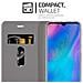 Custodia Compatibile Con Huawei P30 Pro In Grigio Chiaro Marrone - Coperchio Protettiva Con Chiusura Magnetica, Funzione Stand E Tasca Per Le Carte - Foto miniatura 8