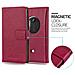 Custodia Compatibile Con Nokia Lumia 1020 In Rosso Vinaccia - Coperchio Protettiva Con Chiusura Magnetica, Funzione Stand E Tasca Per Le Carte - Foto miniatura 4