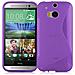 Htc One M8 (2. Gen) Custodia Silicone Tpu Disegno S In Lila Orchidea Morbida Cover Protettiva Super Sottile Con Bordo Protezione Back Case Ultra Slim Gel Bumper Fina Antiurto Guscio - Foto miniatura 1
