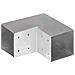 Connettore Per Pali A Forma Di L In Metallo Zincato 101x101 Mm - Foto miniatura 3