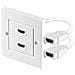 Goobay 51723 Presa Hdmi Da Paretedoratobianco - Foto miniatura 1