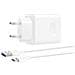 Caricabatterie Auto Huawei SuperCharge 66W Con Cavo USB-C 6A - 2 Porte, Ricarica Rapida Intelligente, Luce LED - 2