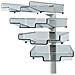 41-5034.002 scaffale Scaffale angolare Supporto sospeso Nero, Grigio - Foto miniatura 1