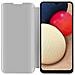 Custodia Compatibile Con Samsung Galaxy A02s Eu In Agata Argento - Clear View Specchio Coperchio Protettivo Con Funzione Di Supporto Protezione A 360 Gradi - Foto miniatura 3
