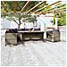 Set Divani Da Giardino 3 Pz Con Cuscini In Polyrattan Grigio - Foto miniatura 1