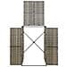 Copribidone Singolo Grigio 70x80x117 Cm In Polyrattan - Foto miniatura 3