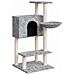 Albero Per Gatti Con Tiragraffi In Sisal Grigio Chiaro 108,5 Cm - Foto miniatura 1