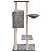 Albero Per Gatti Con Tiragraffi In Sisal Grigio Chiaro 108,5 Cm - Foto miniatura 4
