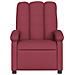 Poltrona Massaggiante Reclinabile Rosso Vino in Tessuto - Foto miniatura 5