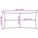 Vela Parasole 160 G /m Rettangolare Sabbia 3x5 M In Hdpe - Foto miniatura 8