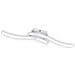 Plafoniera Lampadario 2 Strisce Led Bianco Elegante Moderno Da Interno 5w Route - Bianco Opaco - Foto miniatura 1