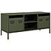 Mobile Tv Verde Oliva 101,5x39x43,5cm Acciaio Laminato A Freddo - Foto miniatura 2