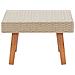 Tavolino Da Giardino In Polyrattan Beige - Foto miniatura 3