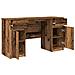 Scrivania in legno vecchio 140x49x76 cm in legno ingegnerizzato - Foto miniatura 5