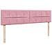 Pouf Letto con Materasso e LED Rosa 180x200cm in Velluto - Foto miniatura 8