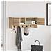 Appendiabiti a muro con porta rovere sonoma 80 x 20 x 30 cm - Foto miniatura 4