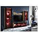 Komodee, Set Di Mobili Porta TV Tivoli Medio RTV, Wotan /Black, LED RGB, Larghezza 245 cm x Altezza 159 cm x Profondità 35 cm, Per soggiorno, Camera da letto - Foto miniatura 2