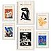 Set Di 6 Stampe Dipinti Astratti Di Picasso E Matisse, Stampe Del Fauvismo E Del Surrealismo Per L'interior Design A3 & A4 Cornice Bianca - Foto miniatura 1