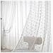 Set Di 2 Tende Trasparenti Con Pompon A Pois - Pannelli Per Finestre In Voile Con Anelli White M - Foto miniatura 3