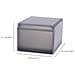 Organizzatore Shoecase Premium Due Pezzi Per Conservare Scarpe Design Impilabile Materiale Resistente Finestra Trasparente Colore Grigio Facile Da Pulire - Foto miniatura 3