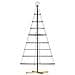 Albero a Cono di Natale con supporto Nero 210 cm Acciaio - Foto miniatura 1