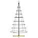 Albero a Cono di Natale con supporto Nero 210 cm Acciaio - Foto miniatura 6