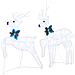 Renne LED 2 pcs Bianco Freddo Tessuto - Foto miniatura 1