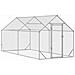 Gabbia per polli Argento 400x170x177cm Acciaio zincato - Foto miniatura 1