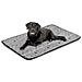 120x80 cm Tappetino per cuccia per cani impermeabile Ossa nere - Foto miniatura 3