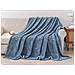 Coperta In Pile Di Flanella Blu Soffice - Calda, Leggera E Traspirante - Foto miniatura 2