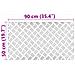 Dischi Quadrati 4 pcs Argento 90 x 50 cm Alluminio - Foto miniatura 7