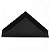 Porta Tovaglioli Triangolare In Acciaio Inox Minimalista Moderno - Elegante Dispenser Di Tovaglioli Black - Foto miniatura 1