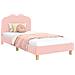Struttura letto bambini con testata Rosa 90 x 190 cm - Foto miniatura 3