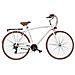 Bici Uomo Telaio Alluminio Linea Vintage Misura 28 Bicicletta Cambio 21v City Bike Vintage Completa Accessori Dettagli Marroni - 52 Bianco - Foto miniatura 1