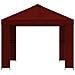 Gazebo 3 x 3 m Borgogna Poliestere e Acciaio 190 gsm - Foto miniatura 4