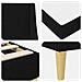 Struttura letto con materasso Nero 90 x 190 cm Poliestere - Foto miniatura 9