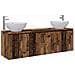 Set di Armadi da Bagno 3 pz Legno antico 49,5 x 44,5 x 65 cm - Foto miniatura 1
