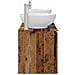 Set di Armadi da Bagno 3 pz Legno antico 49,5 x 44,5 x 65 cm - Foto miniatura 3