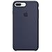 Custodia in Silicone per iPhone 8 Plus e 7 Plus Colore Blu Notte - Foto miniatura 1