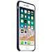 Custodia in Silicone per iPhone 8 Plus e 7 Plus Colore Blu Notte - Foto miniatura 3