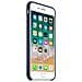 Custodia in Silicone per iPhone 8 Plus e 7 Plus Colore Blu Notte - Foto miniatura 4